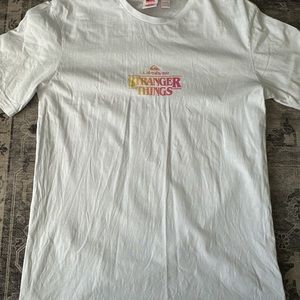 Stranger Things Quicksilver White Oversized Tee - sz M